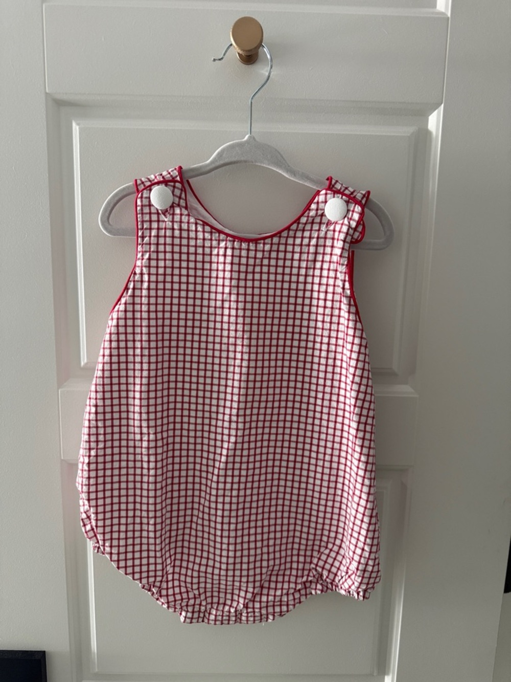 Willow Kids Red Gingham Bubble Sleeveless
